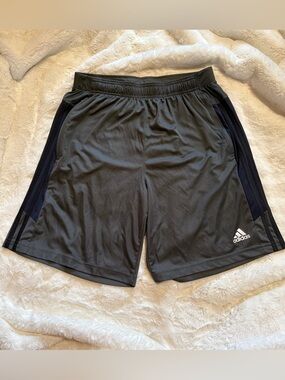 Adidas Men’s Gray Performance Athletic Shorts